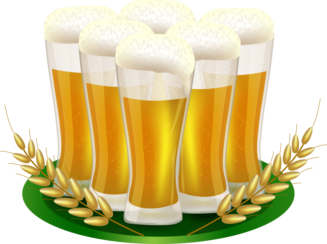 Wheat beer clipart transparent