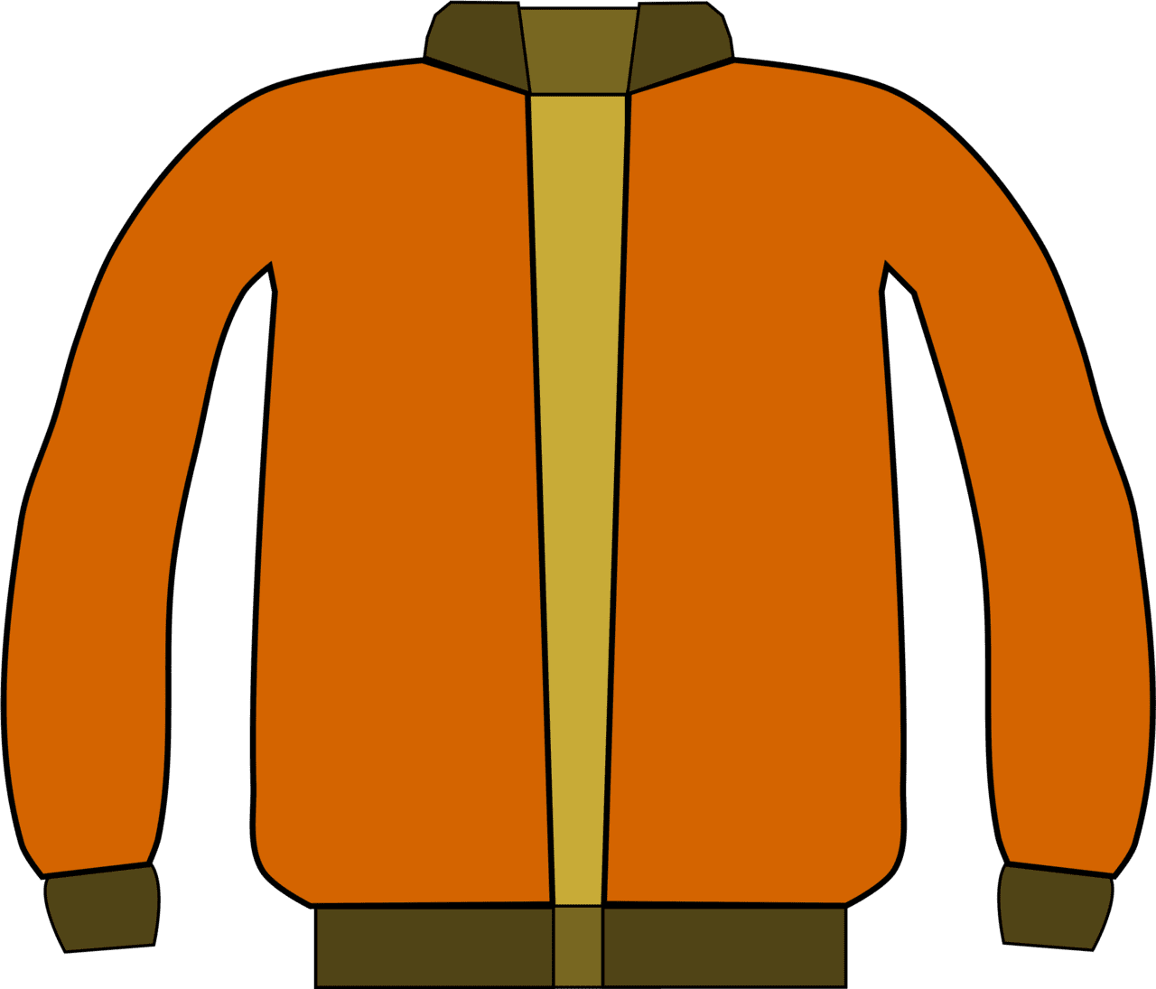 Coat windbreaker jacket clipart image with no background
