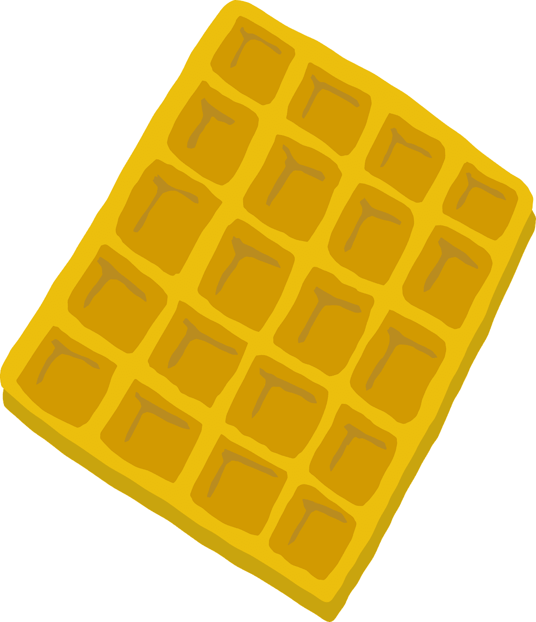 Waffle bakery food vector graphic clipart