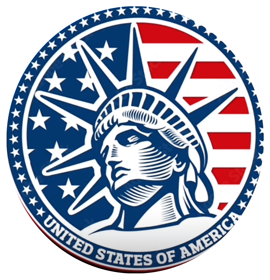 Statue of liberty pin page clipart logo