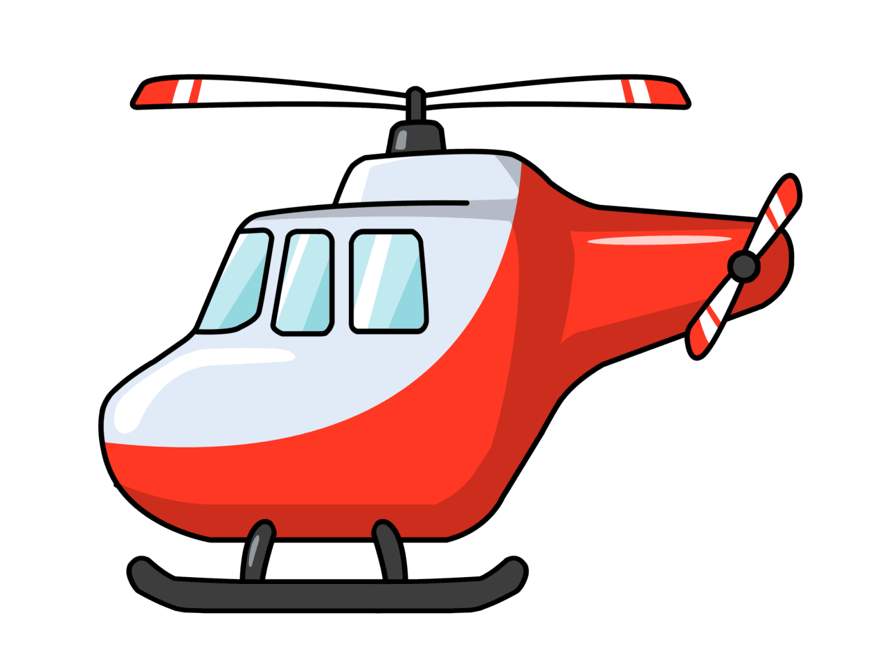 Helicopter art clipart free