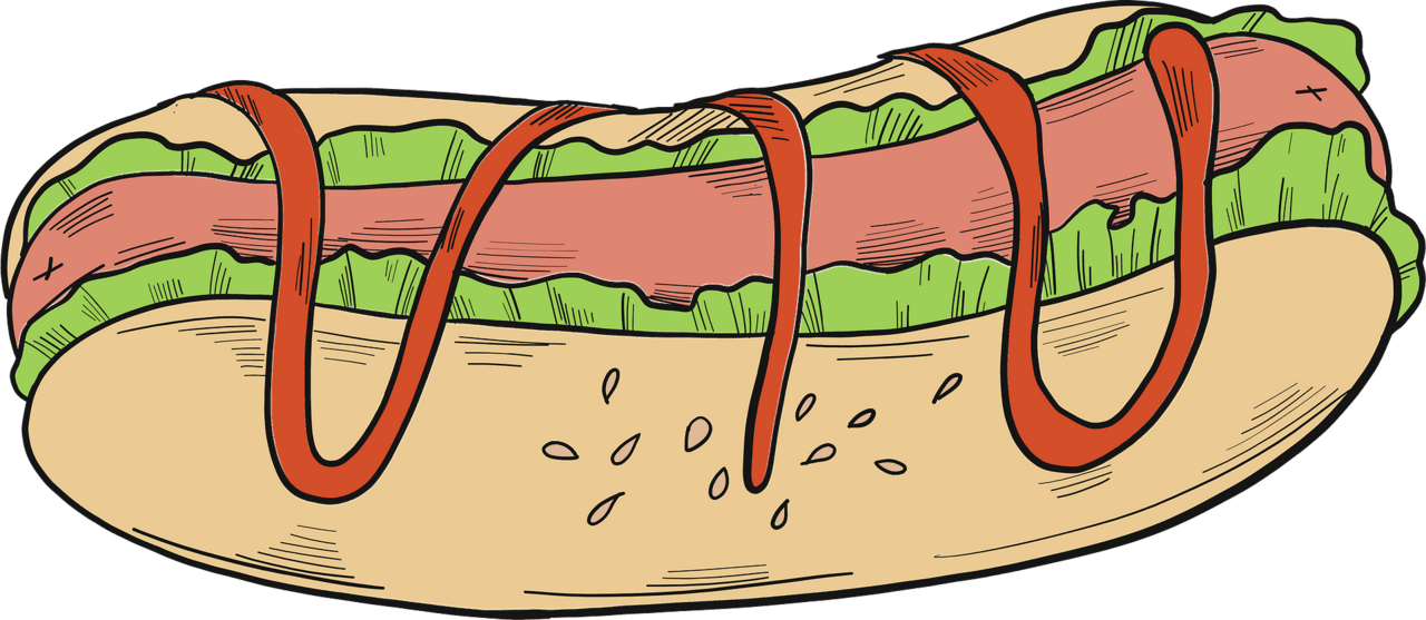 Hotdog hot dog vector clipart images 5