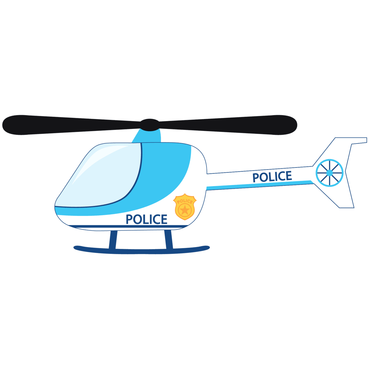 Helicopter pin page clipart logo