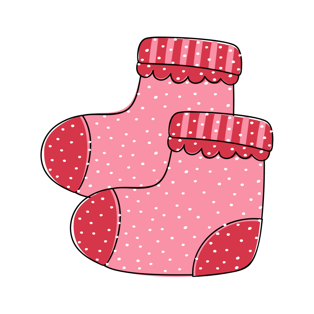 Sock and absolutely the cutest baby shower clipart image