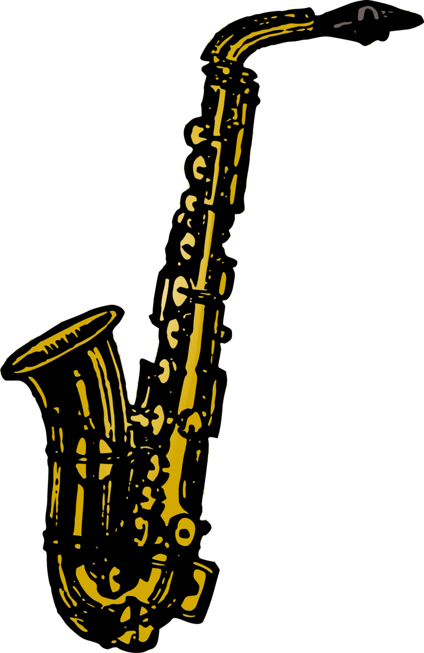 Saxophone vector clipart image photo cc images