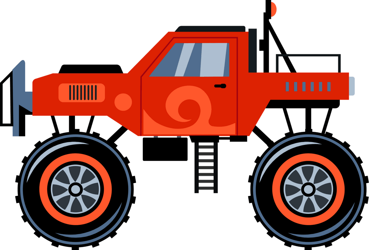 Monster truck vector clipart images 3