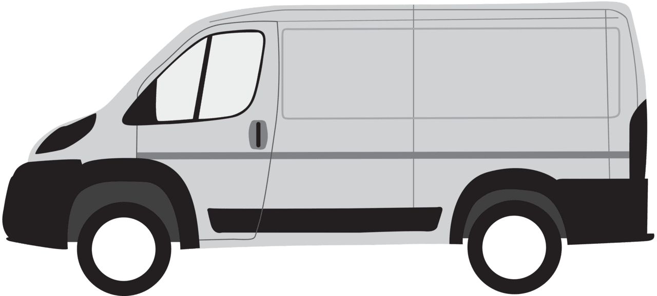 Ram promaster van partition clipart vector