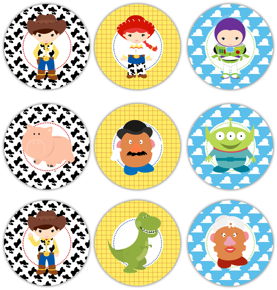 Toy story party birthday clipart transparent