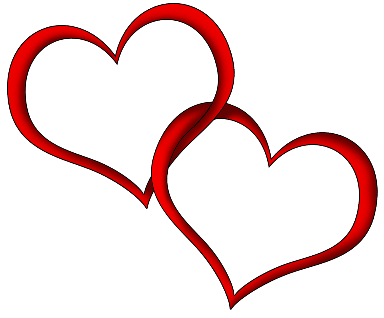 Red heart clipart picture