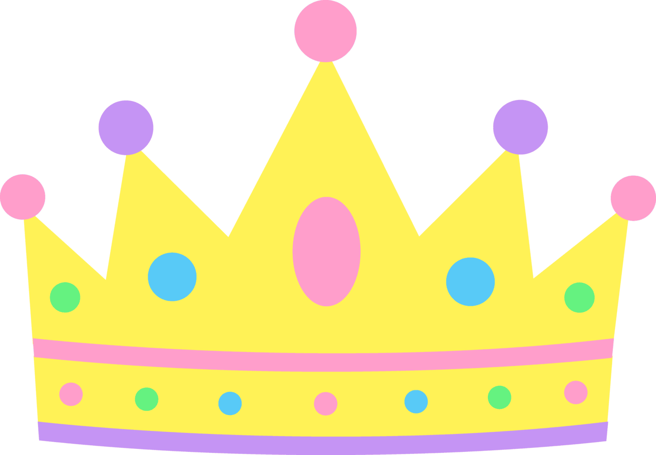 Clipart princess crown background