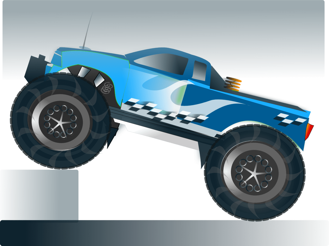 What learned from monster truck the signpost clipart background