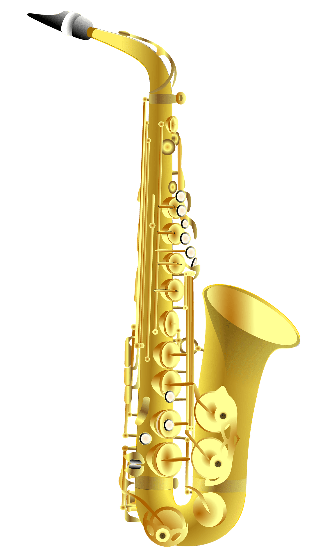 Saxophone vector clipart images 2