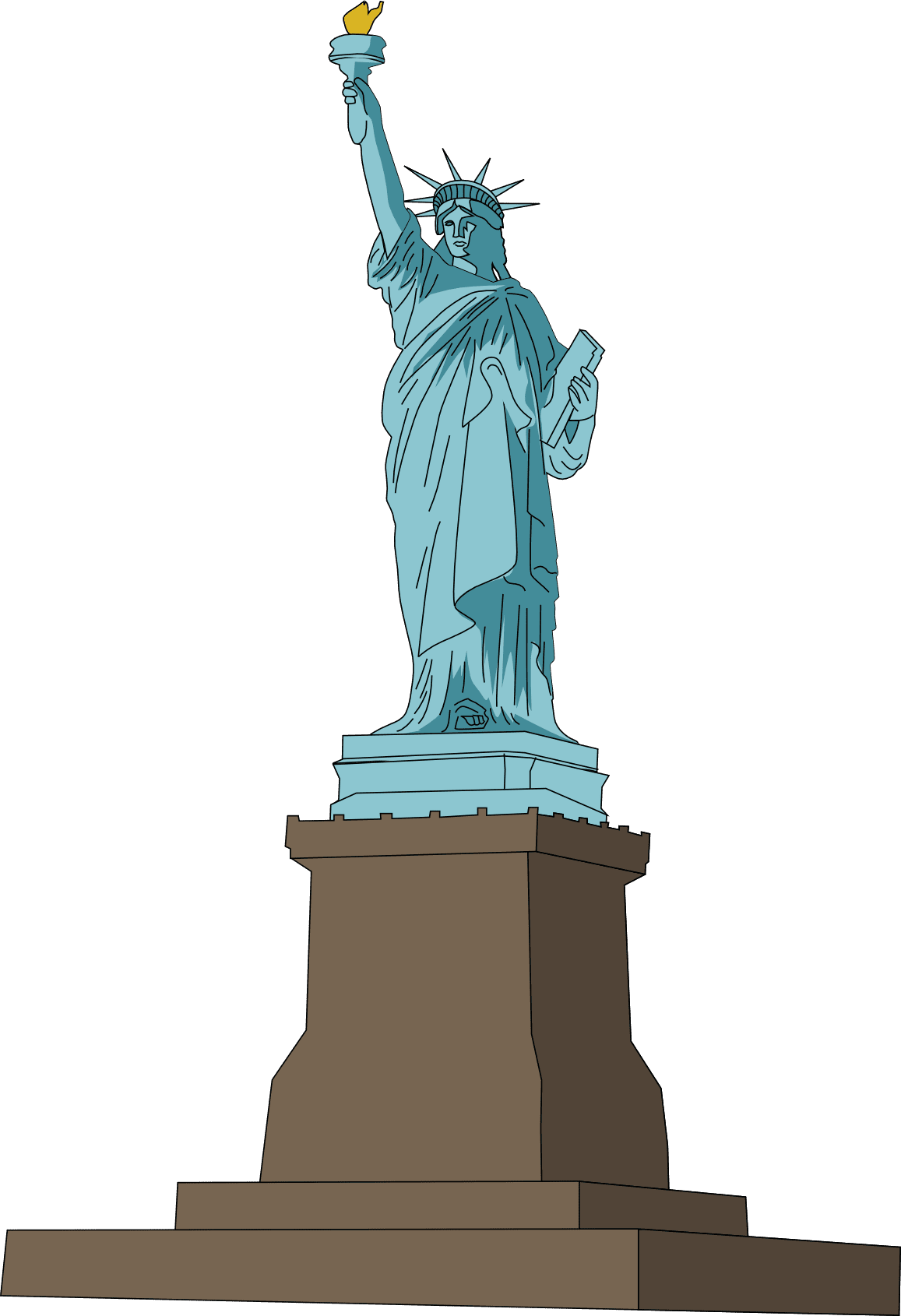 Statue of liberty clipart image