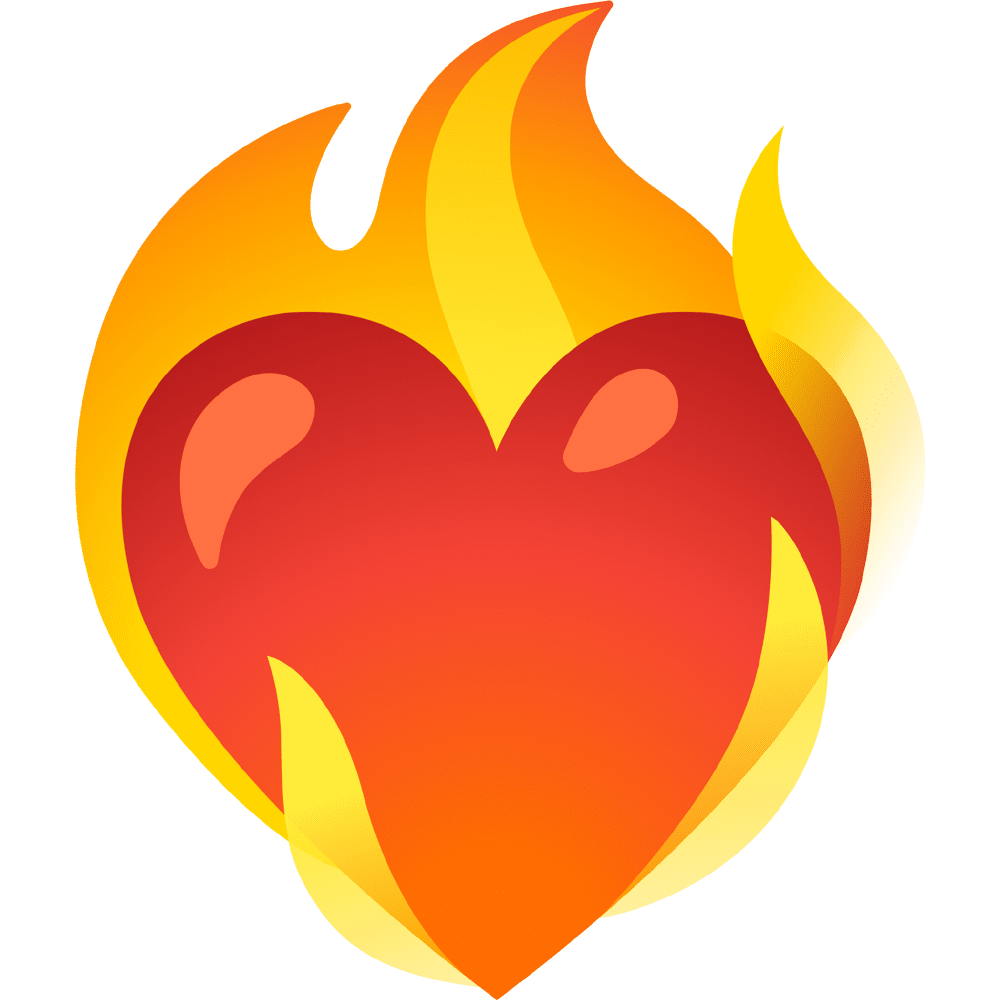 Red heart fire images hd photo clipart