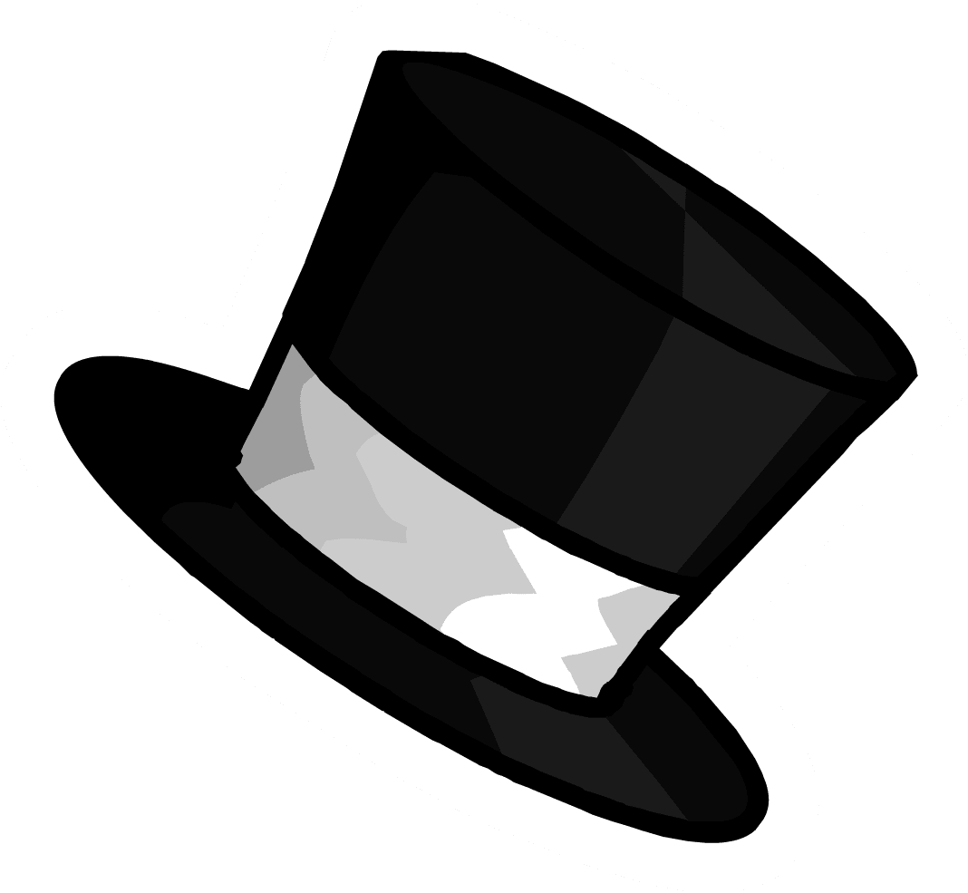 Top hat pin page clipart photo 3