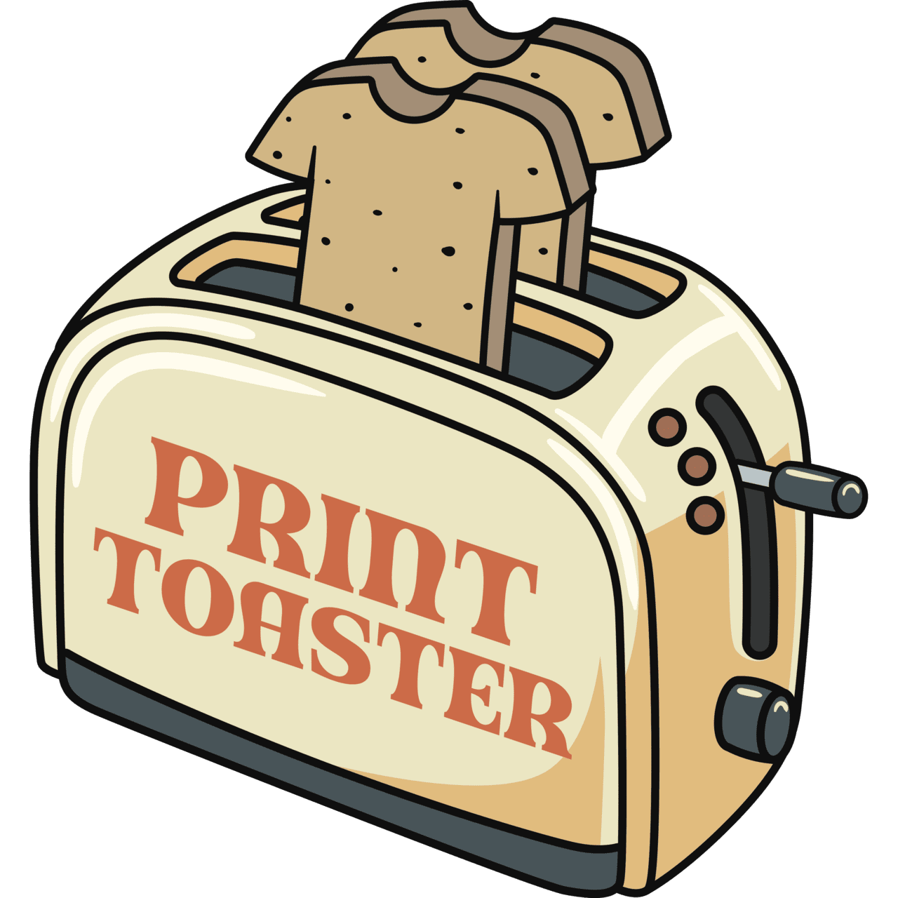 Home print toaster clipart image