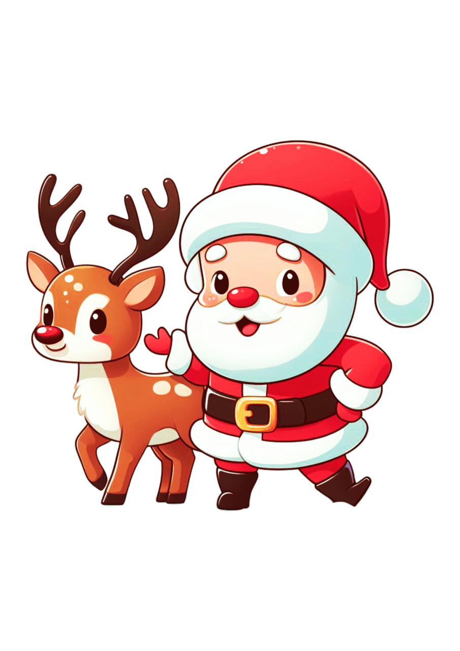 Rudolph page clipart background