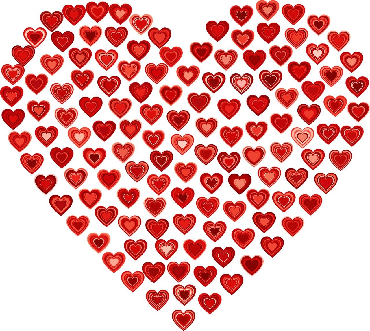 Red heart pin page clipart vector