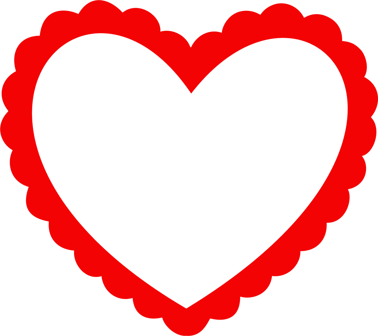 Heart outline view all images folder clipart