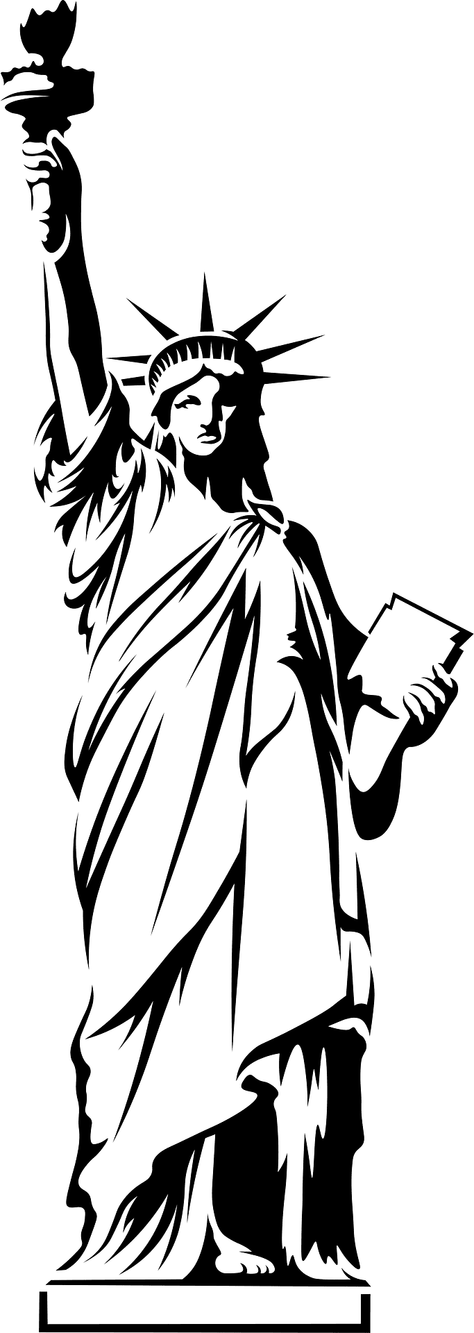 Statue of liberty vector clipart images 3