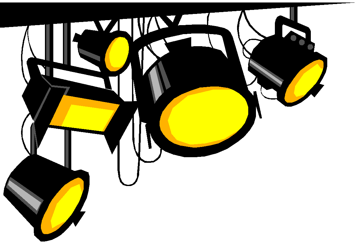 Spotlight bitsy stage family theater performances clipart transparent