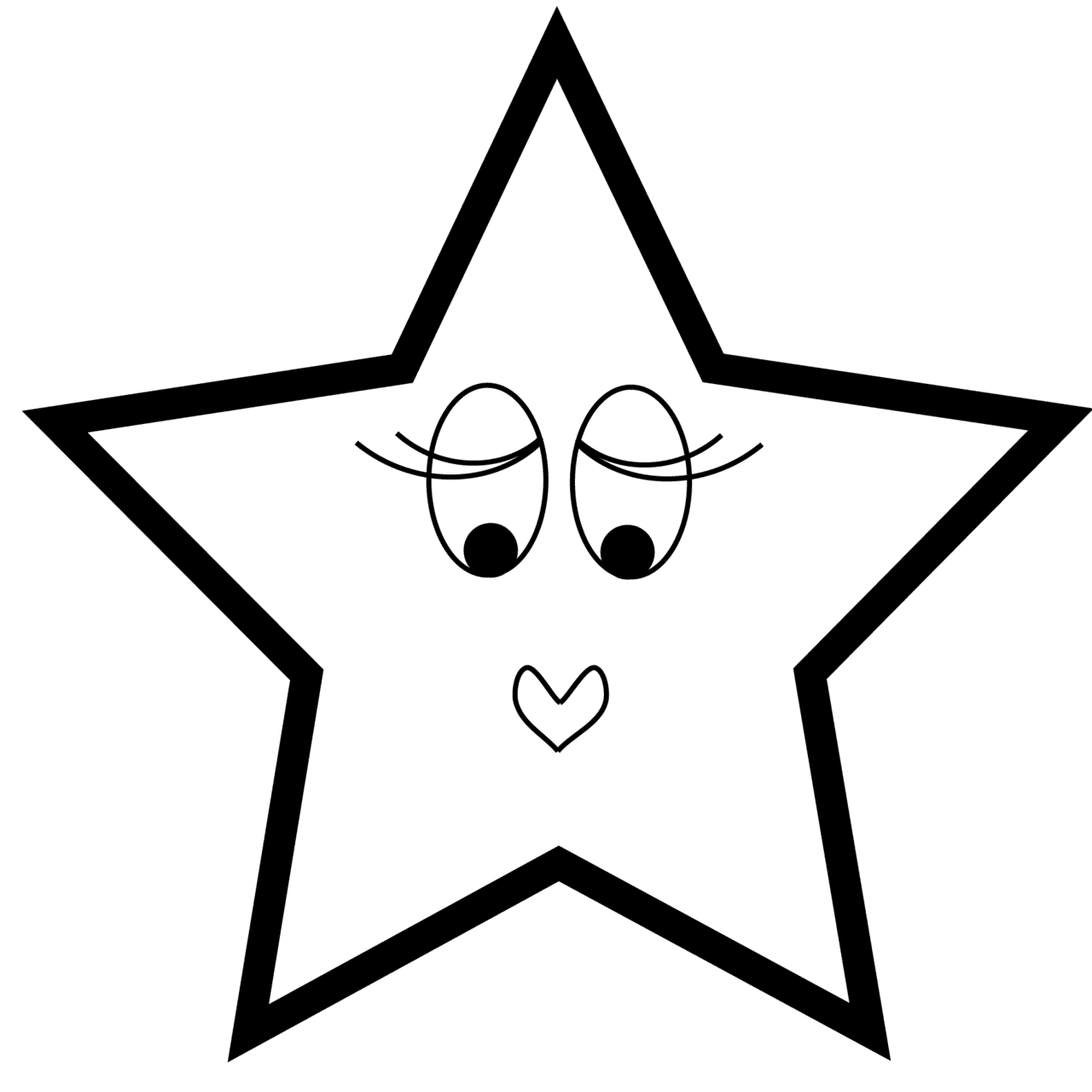 Star black and white pin page clipart logo