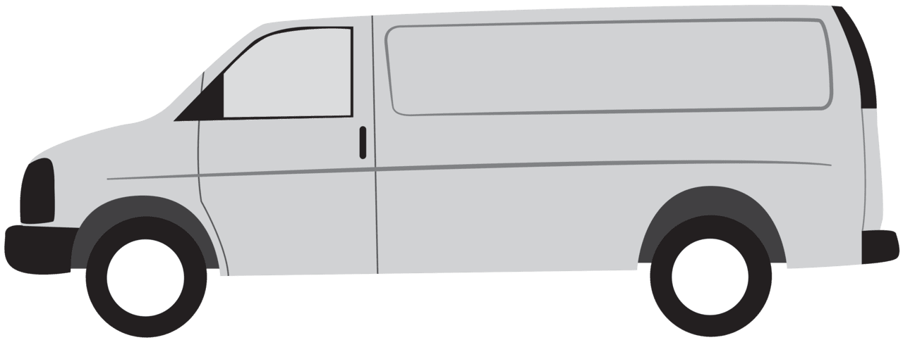 Folding van shelving package dp clipart clip art