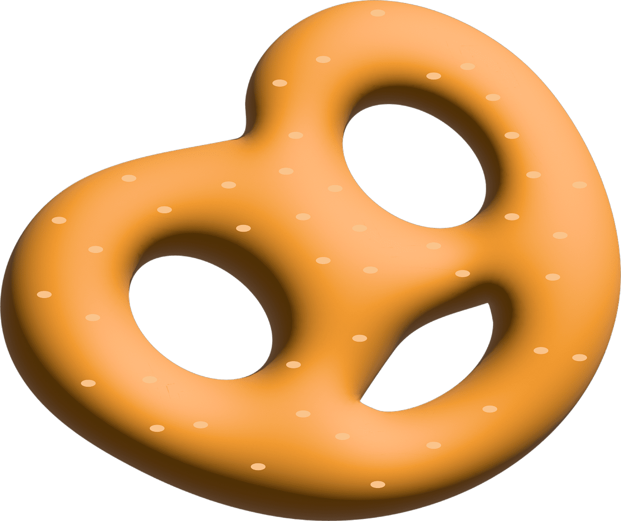 Pretzel bread snack image clipart