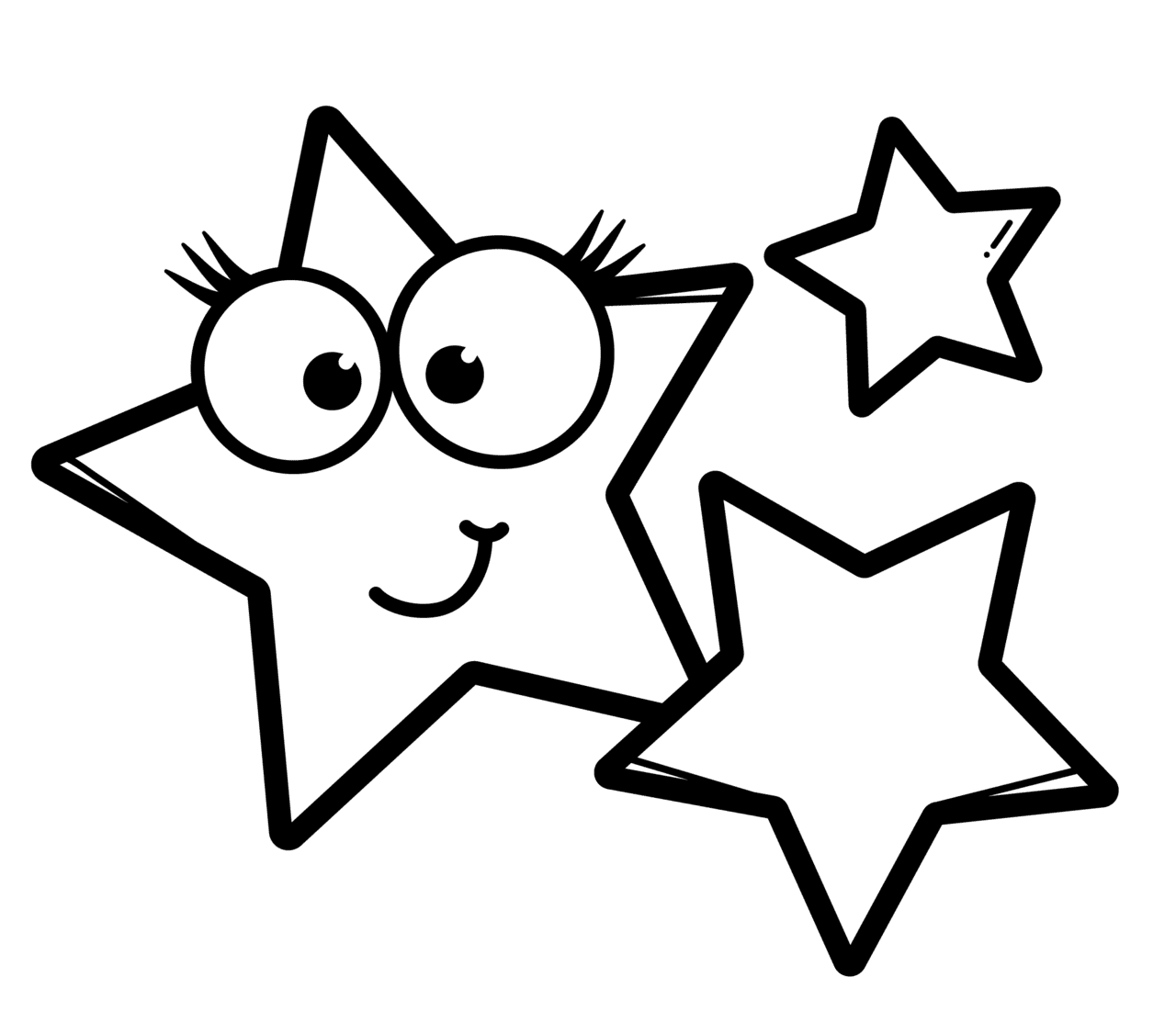 Star black and white pin page clipart transparent