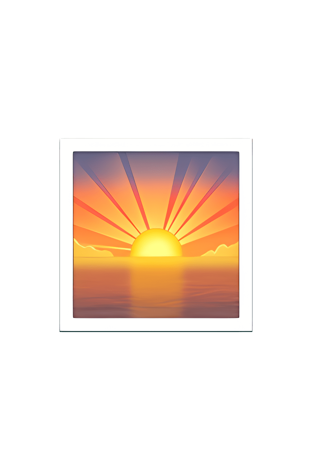 Sunrise emoji clipart photo