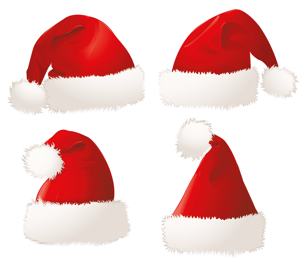 Santa claus hat christmas hats clipart picture