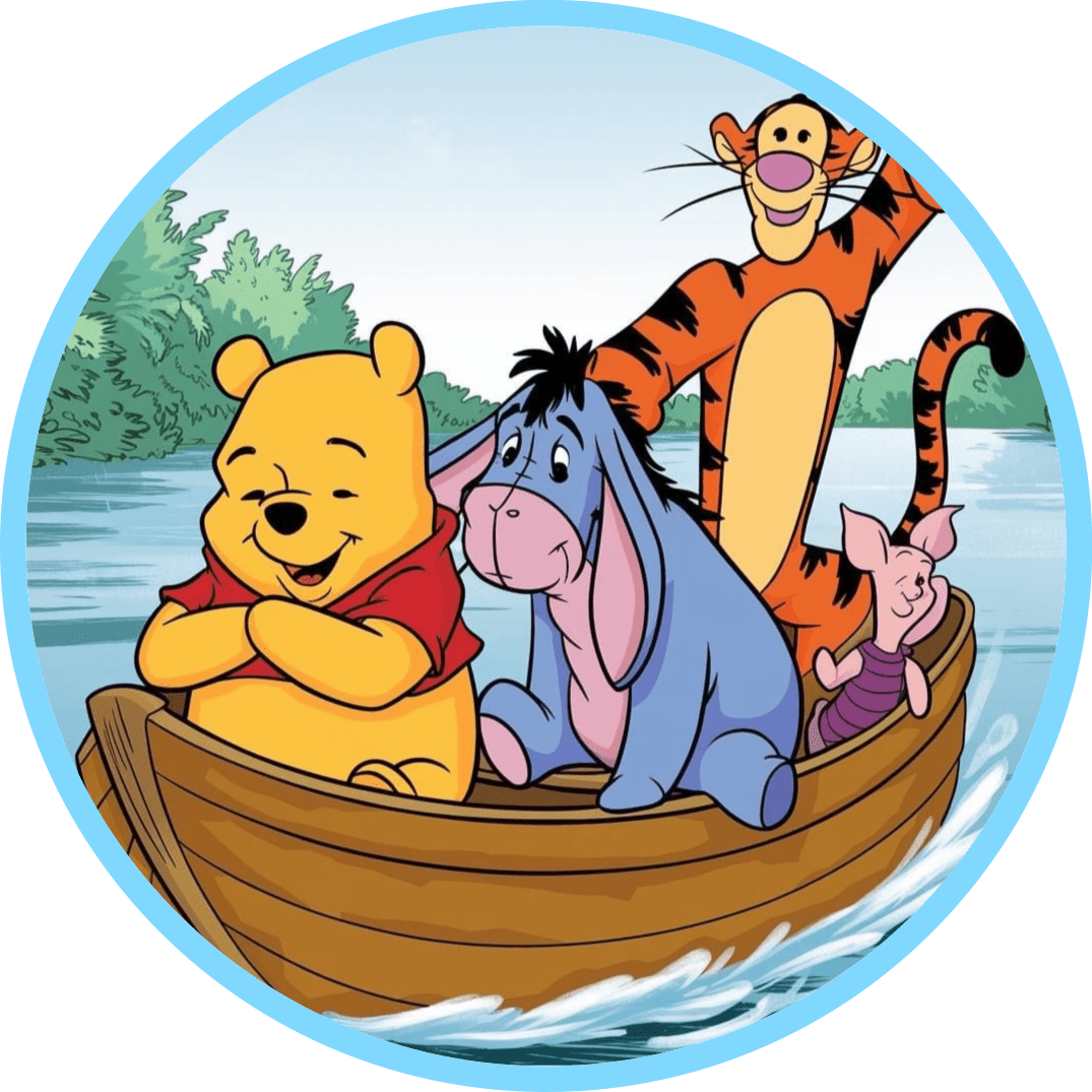 Pooh page clipart background