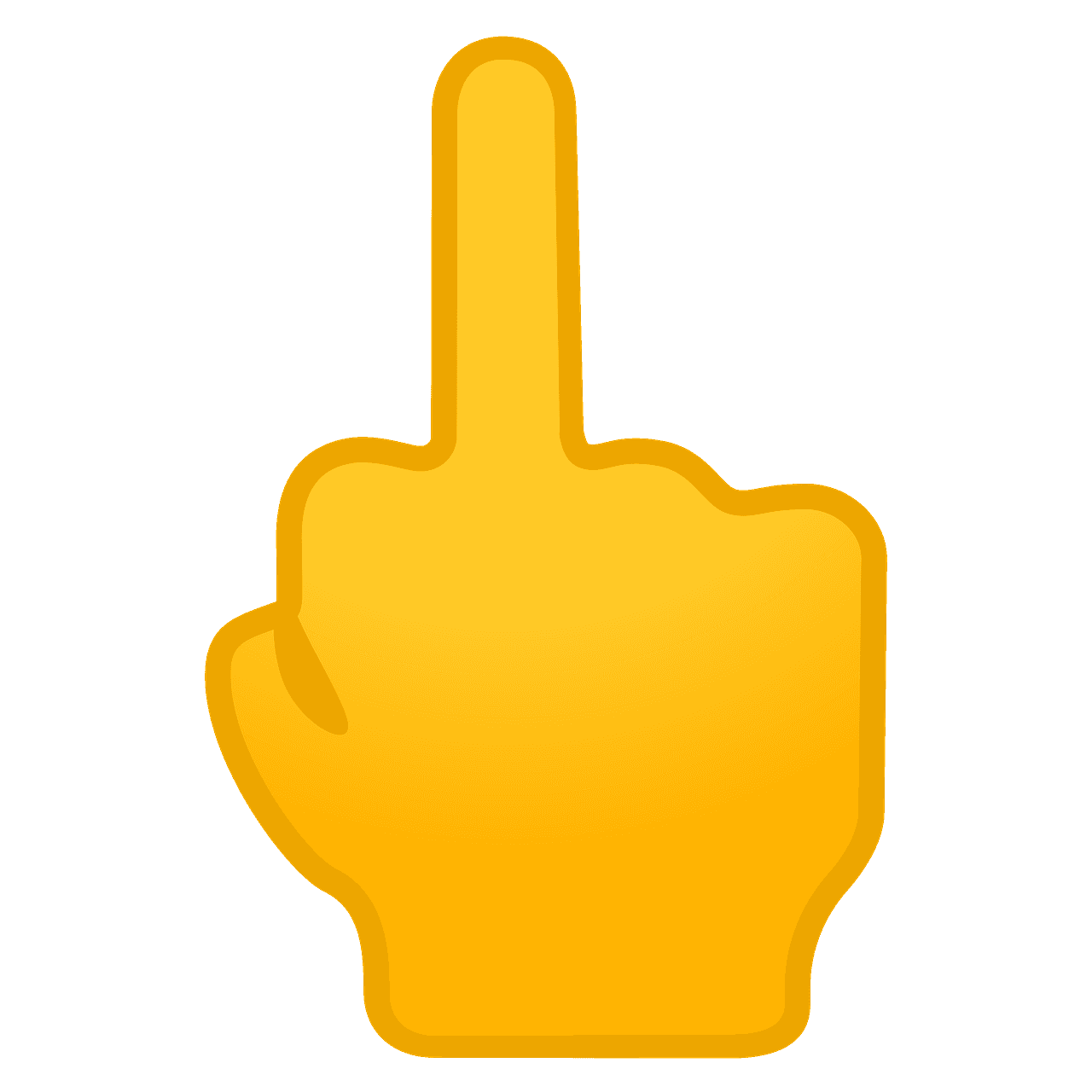 Middle finger vector emoji clipart 6