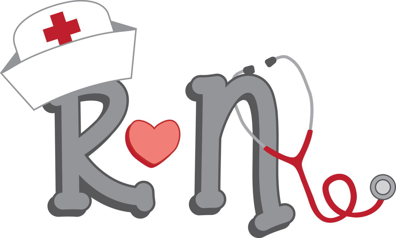 Healthcare rn logo vector clipart