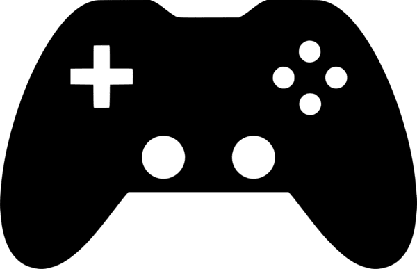 Video game controller games puter image silh clipart