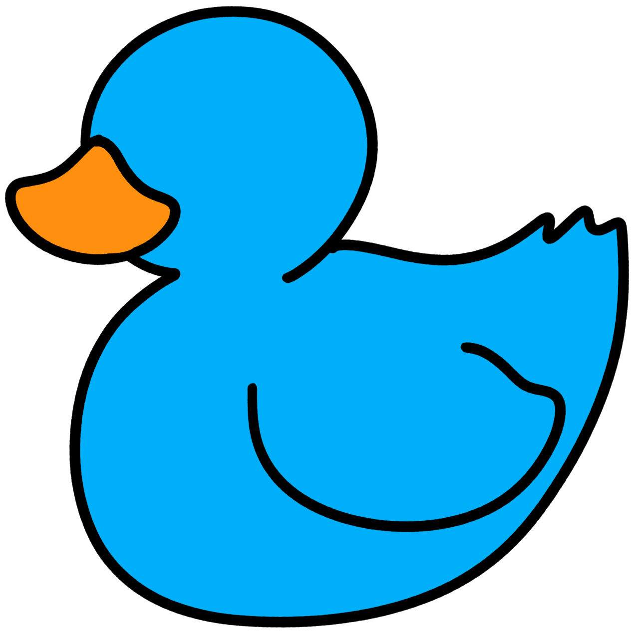 Rubber duck pin page clipart transparent