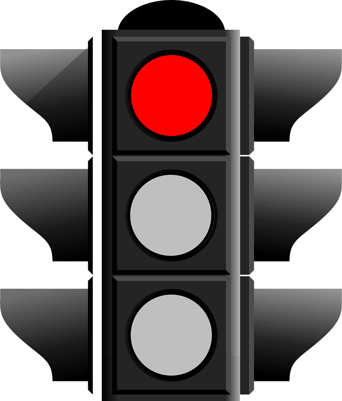 Stoplight traffic light vector clipart images 2