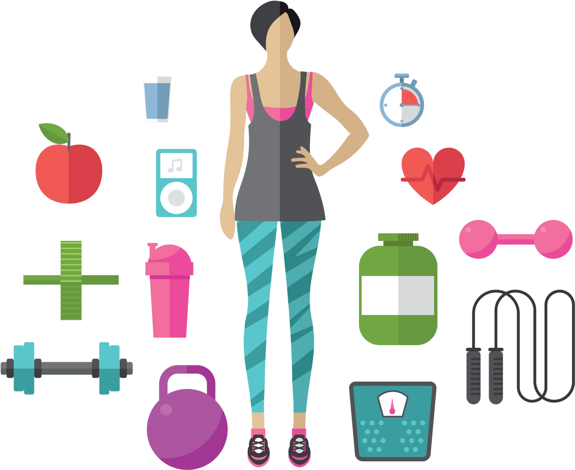 Healthy life health clipart large size image