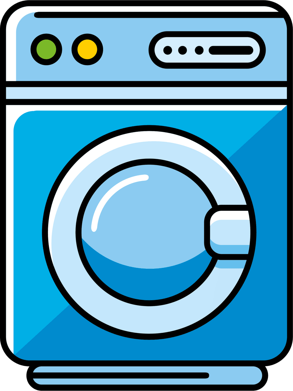 Laundry washing machine vector clipart images