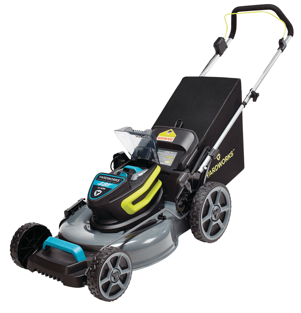 Lawn mower tondeuse sans fil pousser balai marche derri re en ah yardworks avec batterie po clipart free