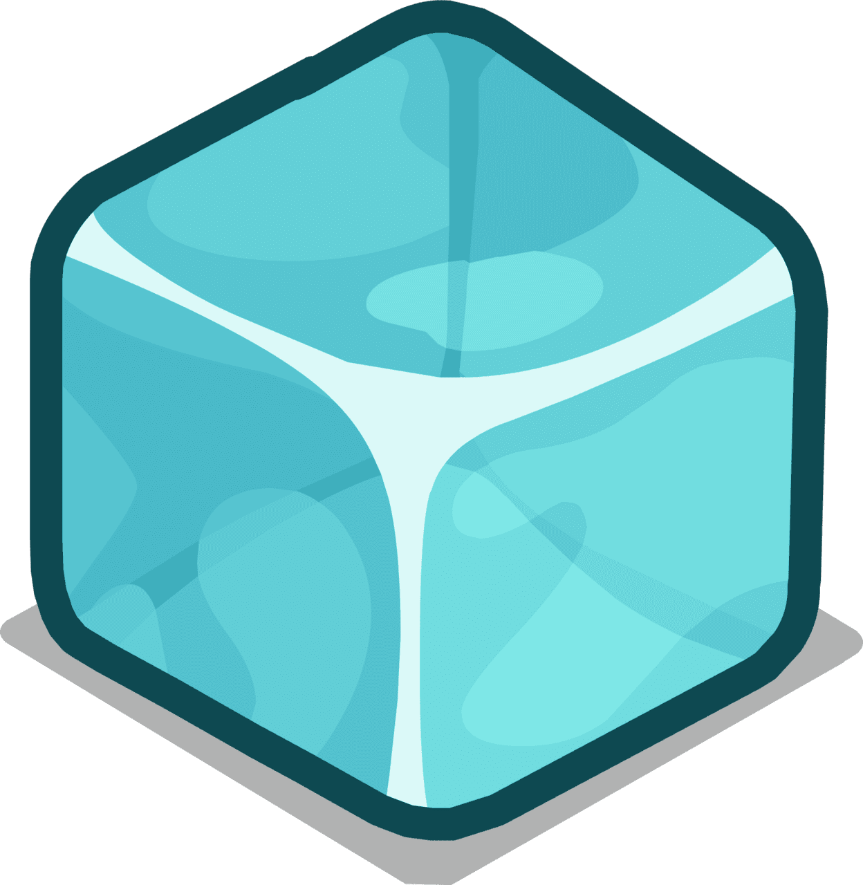 Ice block ig cube clipart full size image