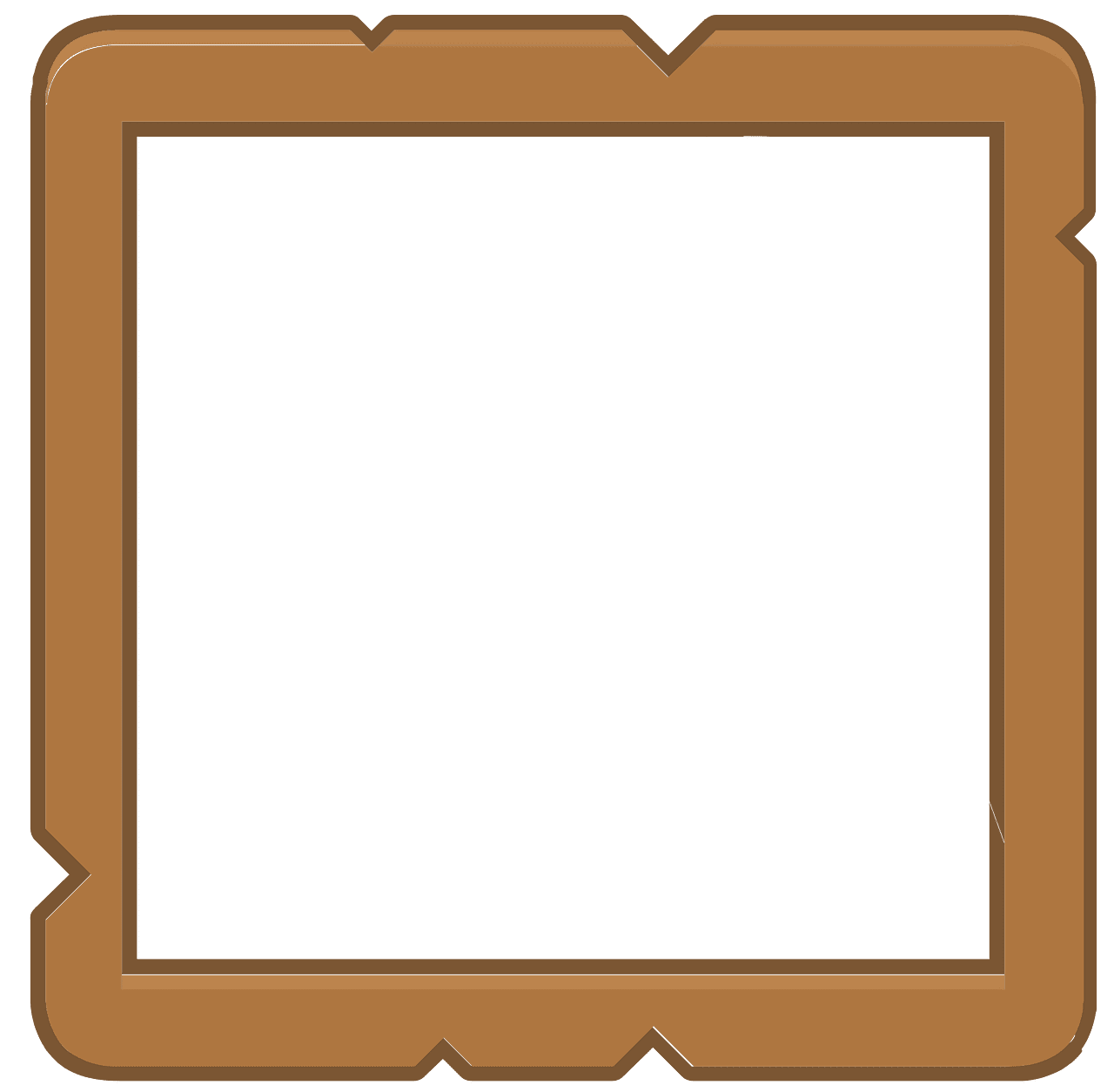Brown square vector clipart images 2