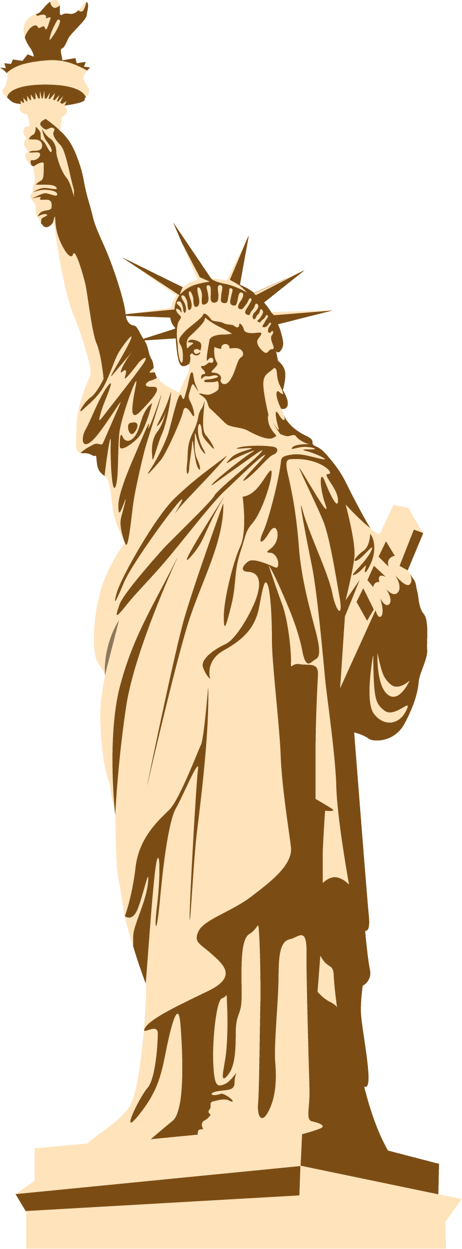 Statue of liberty art prophet fictional character background clipart