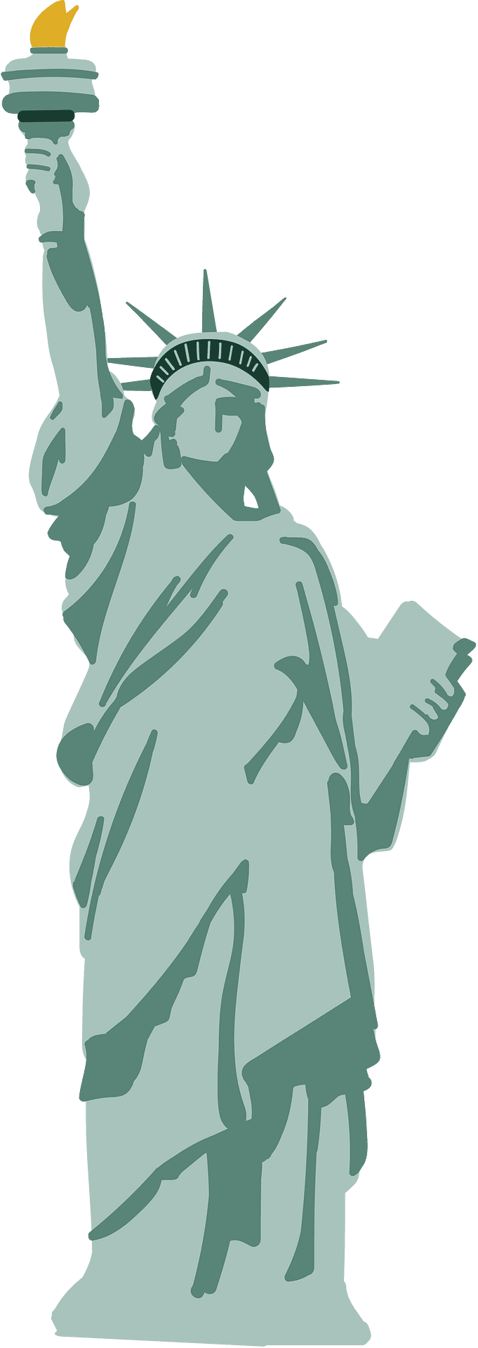 Statue of liberty vector clipart images 2