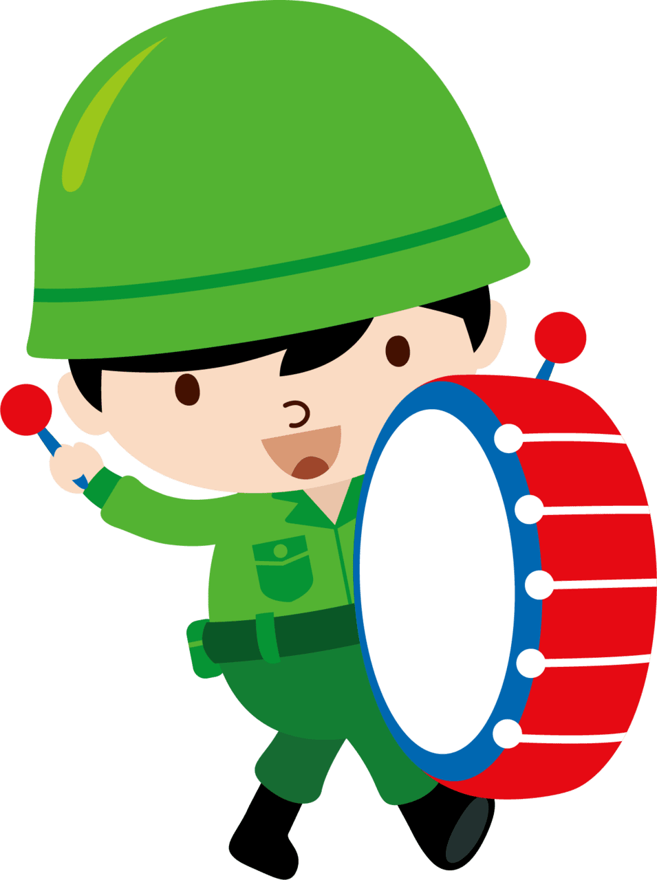 Soldier pin page clipart image