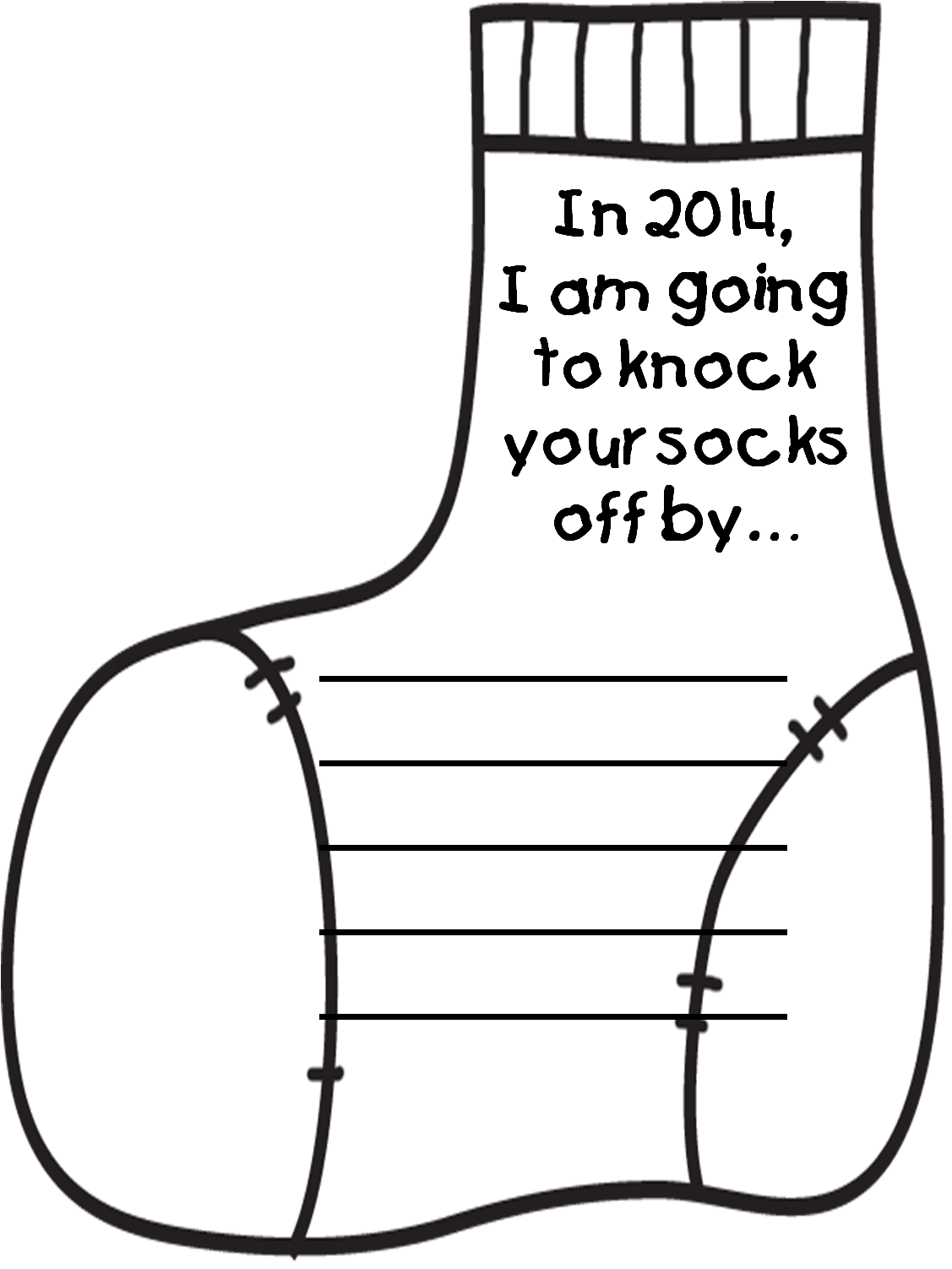 Sock new year clipart photo