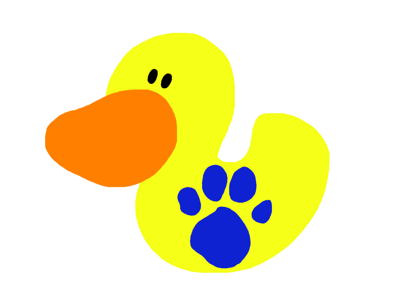 Rubber duck pin page clipart free