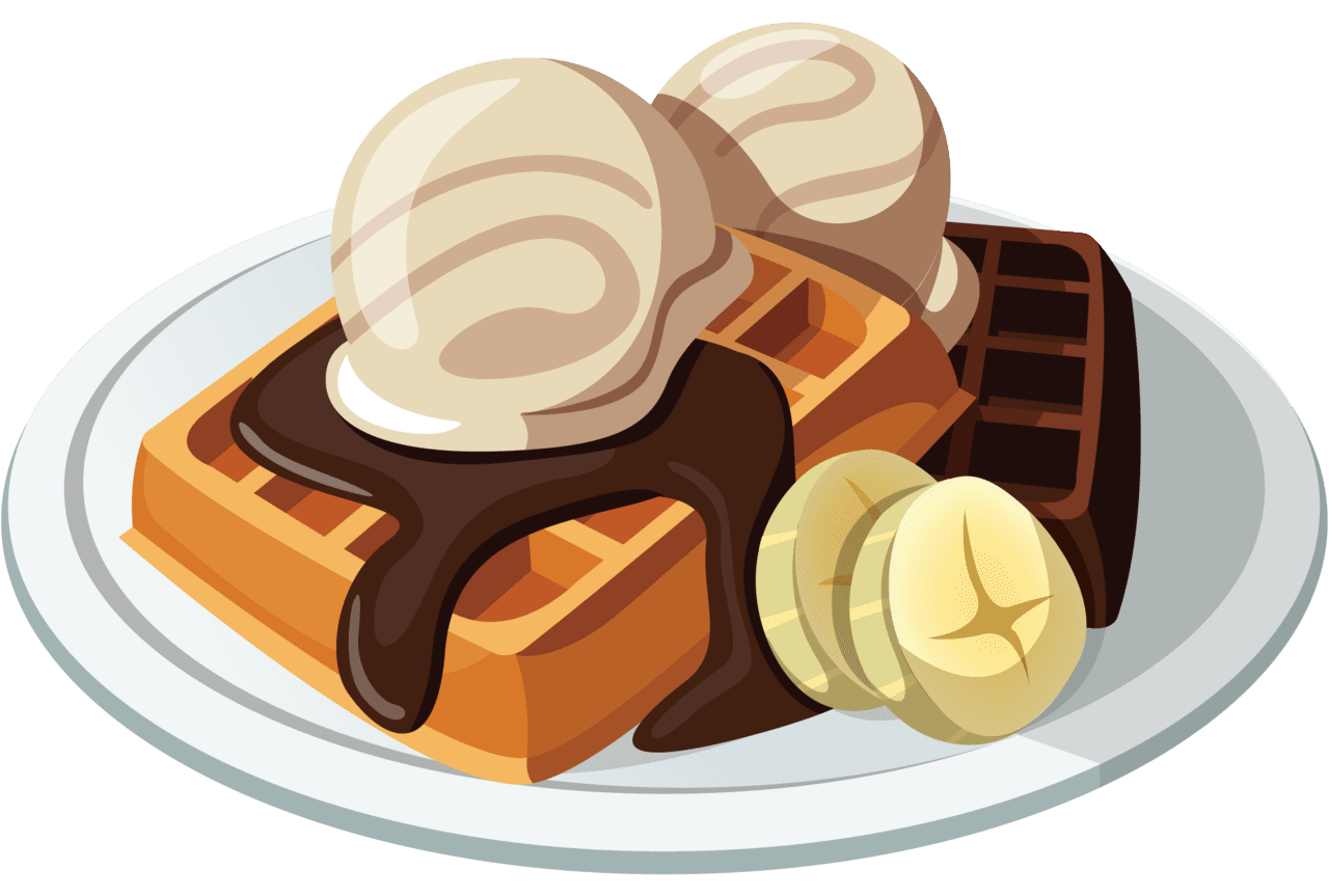 Waffle index of image talog clipart food