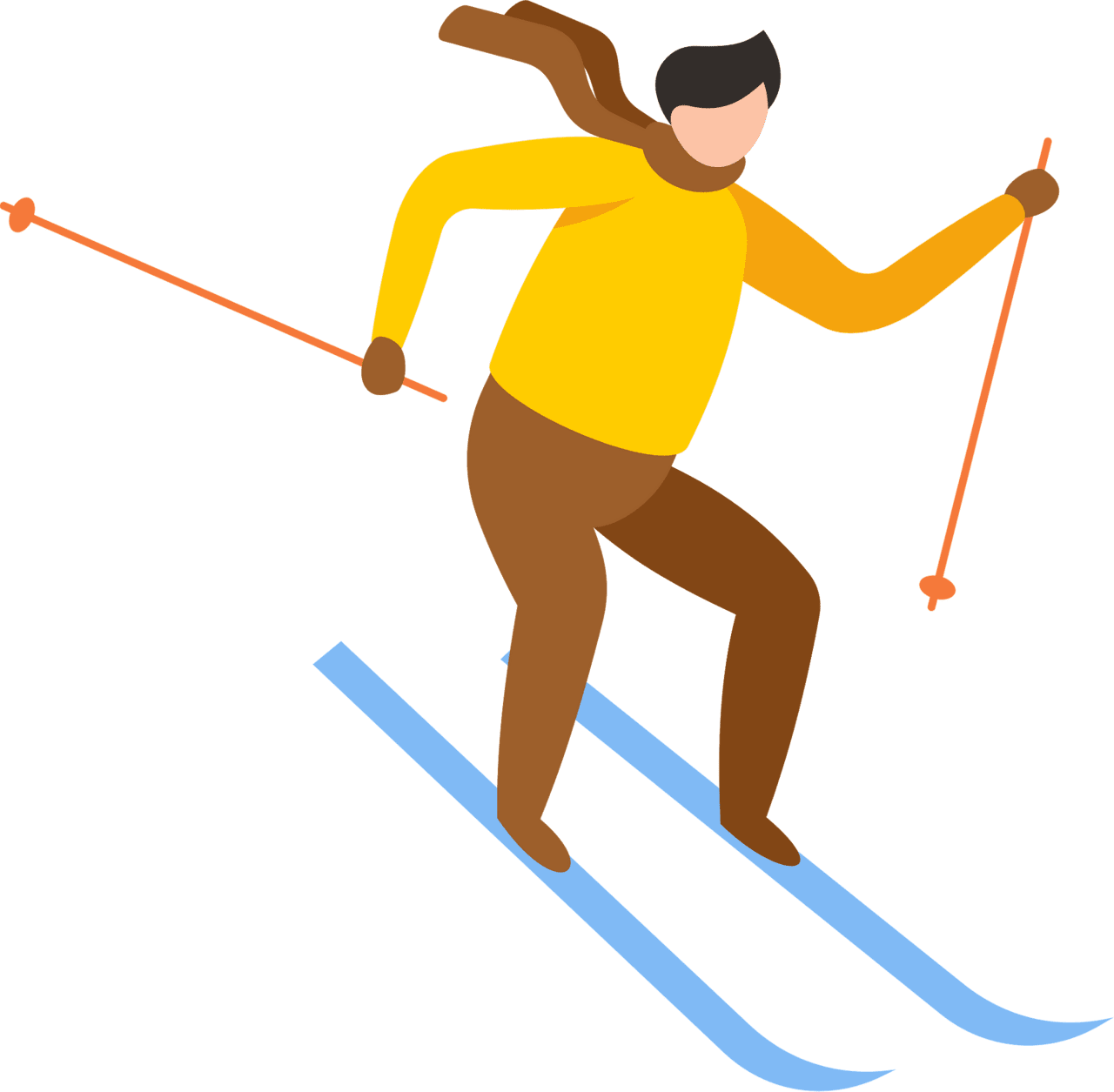 Ski er vector clipart images 4