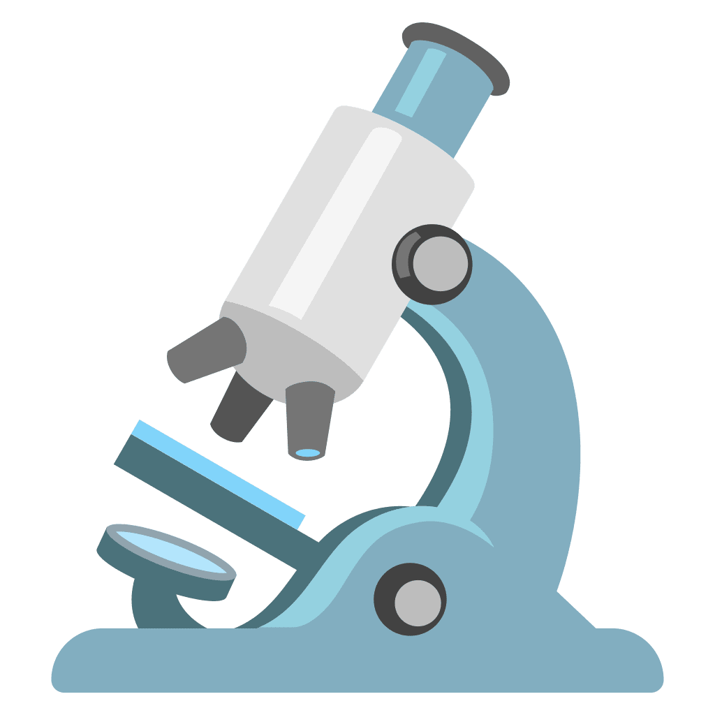 Microscope emoji clipart background